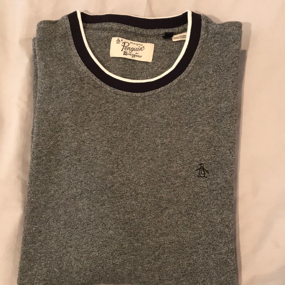 Mens original penguin long sleeve crew neck